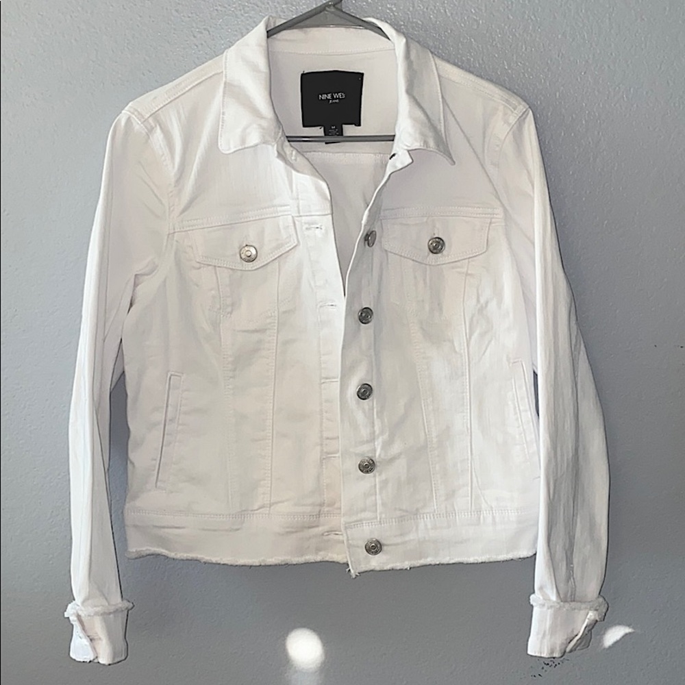 White jean jacket